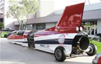 rocket car rear view