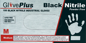 X-Large Black Nitrile Gloves